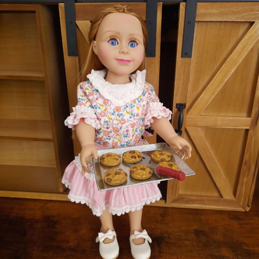 Doll Accessories The Queen's Treasures | 8 Piece Chocolate Chip Cookie Baking Set, Accessories For 18 Inch Dolls