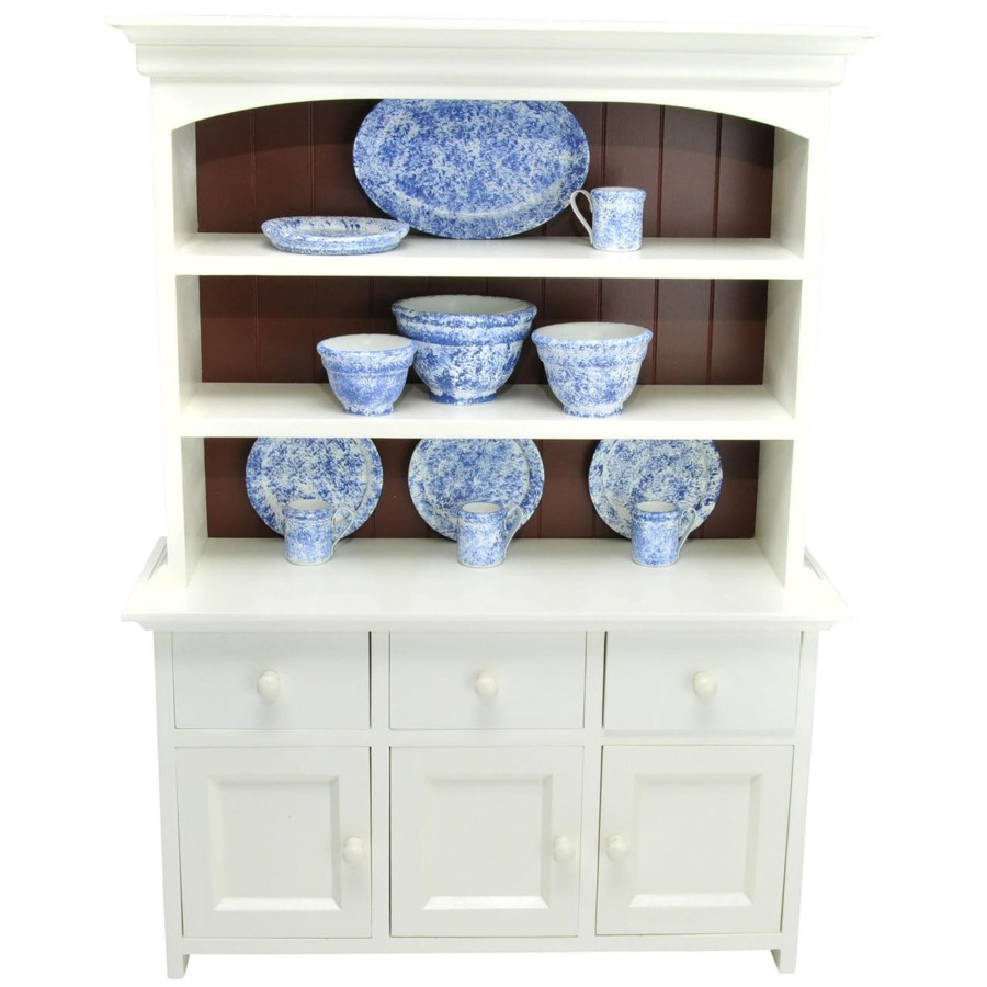 Doll Furniture The Queen's Treasures | Ships January 2024! Wooden Farmhouse Cupboard Dish Hutch, Furniture For 18 Inch Dolls