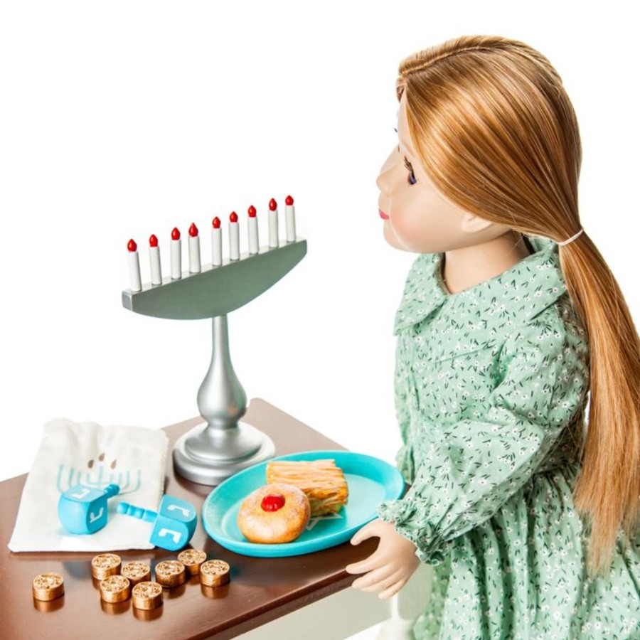 Doll Accessories The Queen's Treasures | Ships October 2024! 22 Pc Hanukkah Play Accessory And Food Set, Accessories For 18 Inch Dolls