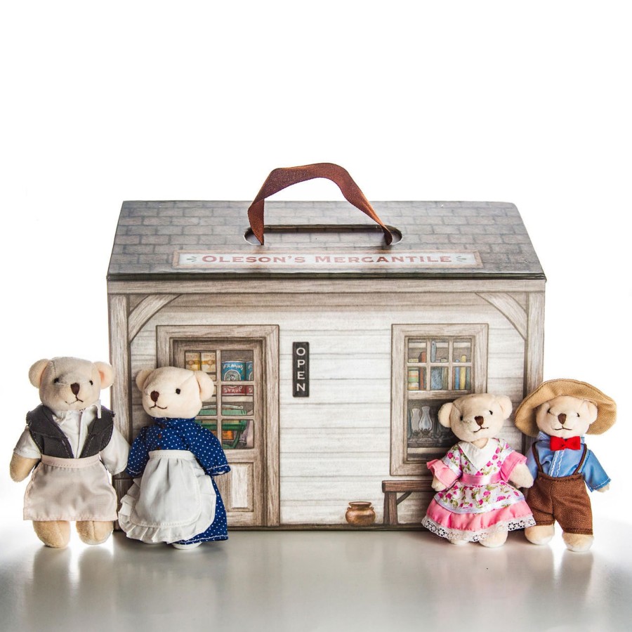 Fun For Tots The Queen's Treasures | My First Little House Oleson'S 18Pc Bear Family And Mercantile