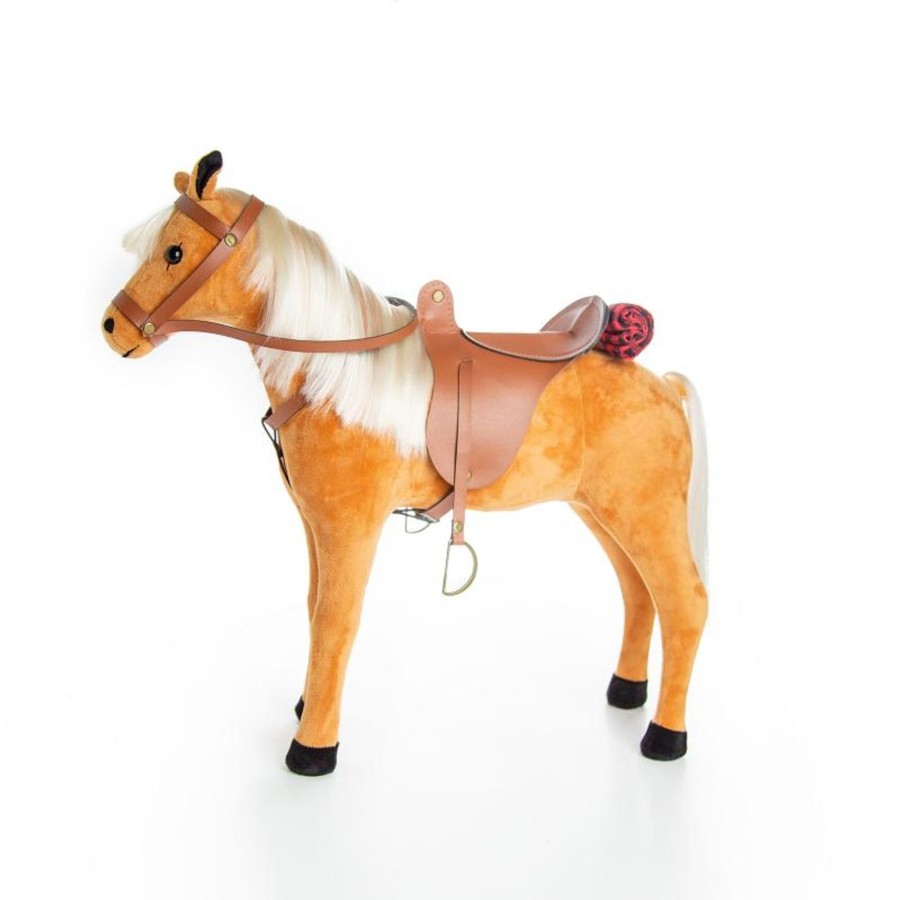 Doll Accessories The Queen's Treasures | Ships June 2024! Chestnut Pony With Saddle, Reigns, And Blanket, Accessory For 18 Inch Dolls