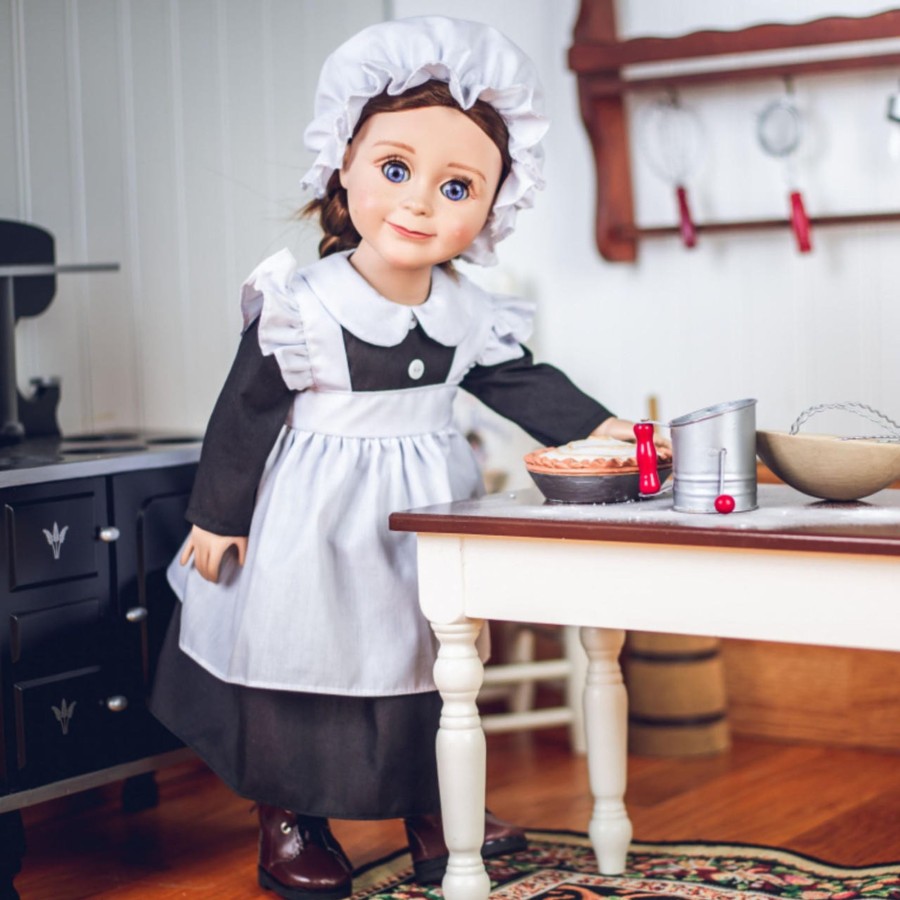 Combos The Queen's Treasures | 5 Piece Kitchen Maid Clothes Outfit With Boots For 18" Dolls