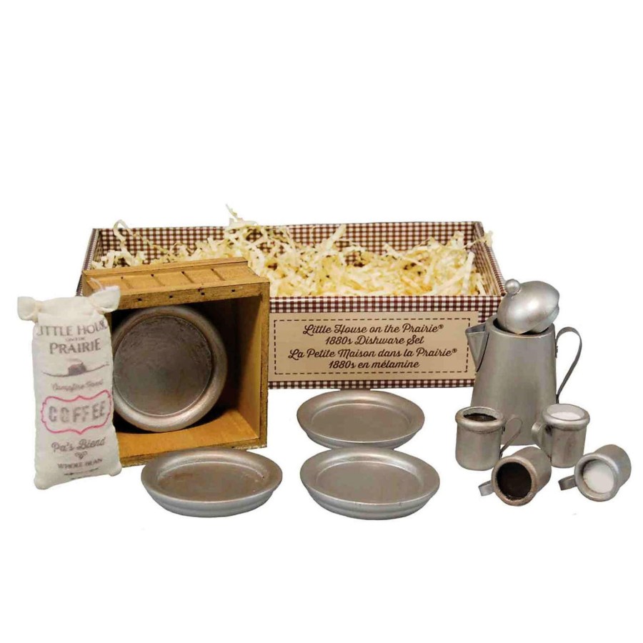 Doll Accessories The Queen's Treasures | Little House 1880'S Dishware Set, Accessory For 18 Inch Dolls