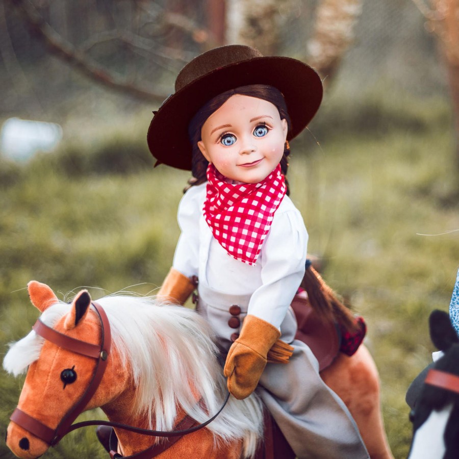 Doll Clothes The Queen's Treasures | Ships March 2024! 8 Piece Frontier Girl Outfit With Hat And Boots For 18 Inch Dolls