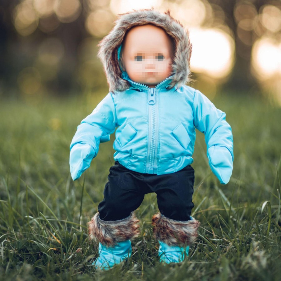 Fun For Tots The Queen's Treasures | Blue Bitty Snow Suit, Clothes For 15 Inch Baby Doll