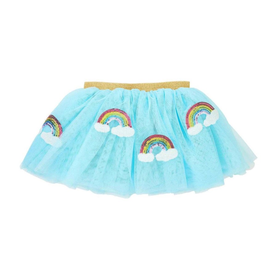 Fun For Tots The Queen's Treasures | Mud Pie Blue Rainbow Sequin Tutu For Kids