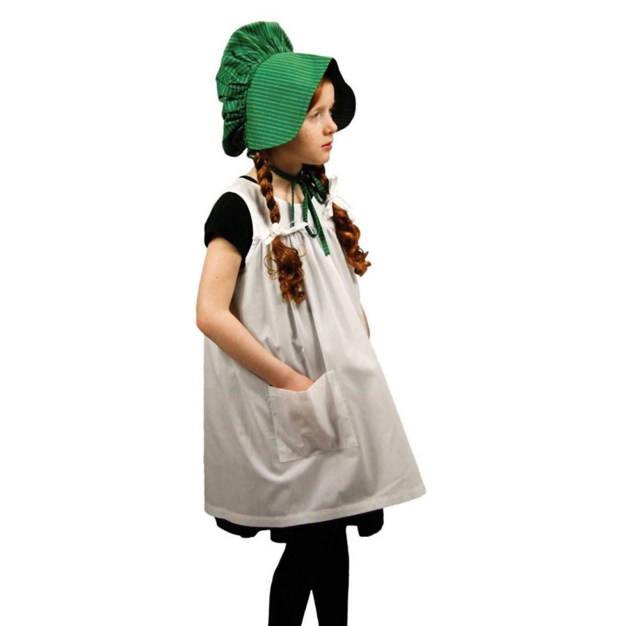 Doll Clothes The Queen's Treasures | Child-Size Little House On The Prairie Apron & Bonnet Set