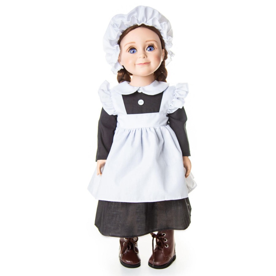 Doll Clothes The Queen's Treasures | 4 Piece Scullery Kitchen Maid Outfit, Doll Clothes For 18 Inch Dolls