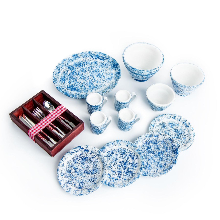 Doll Accessories The Queen's Treasures | 25 Piece Silverware, Dishes, And Serving Set, Accessories For 18 Inch Dolls