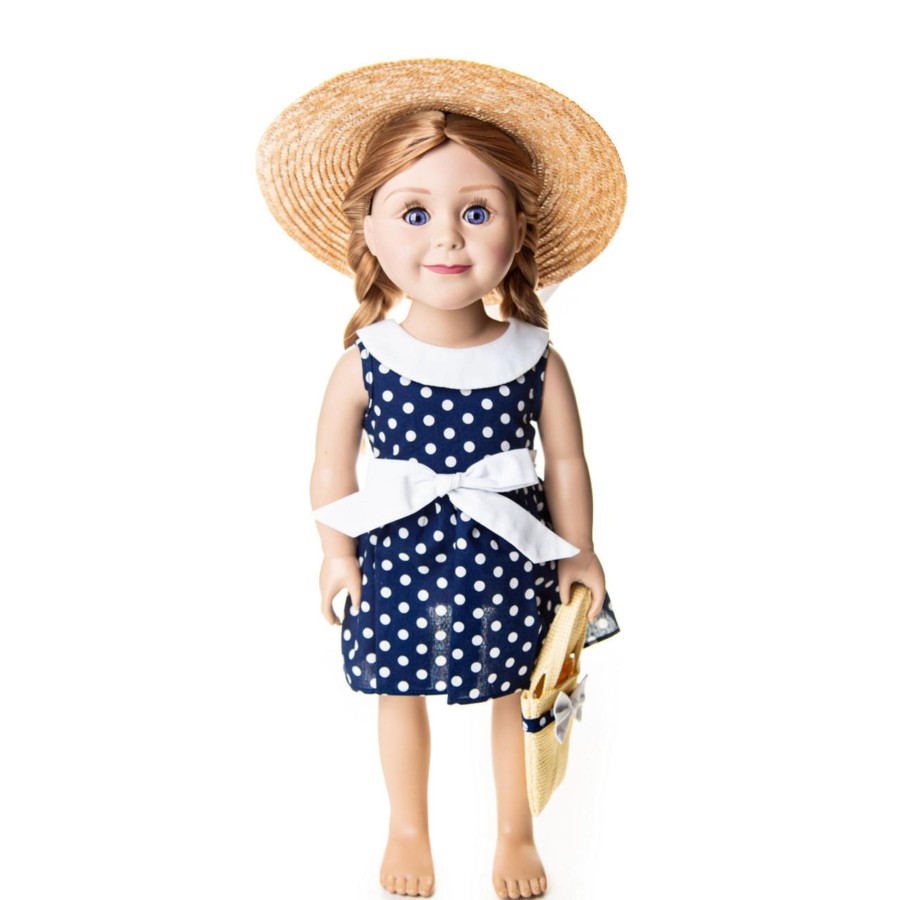 Doll Clothes The Queen's Treasures | 1950'S 3 Pc Polka Dot Dress Fits 18 Inch American Girl Dolls