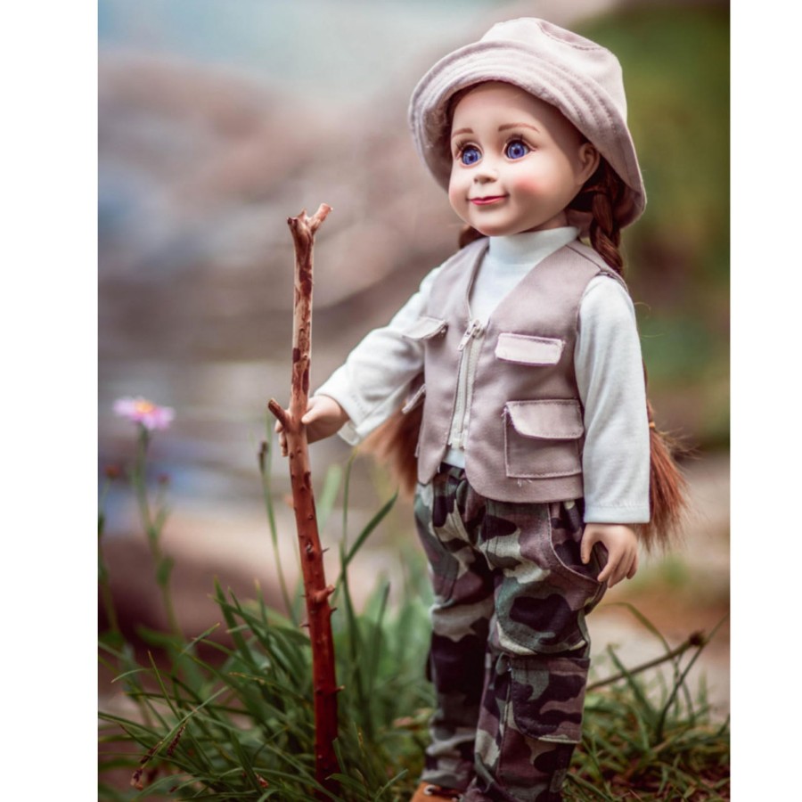 Doll Clothes The Queen's Treasures | 4 Piece Fishing Adventure Outfit, Clothes For 18 Inch Dolls