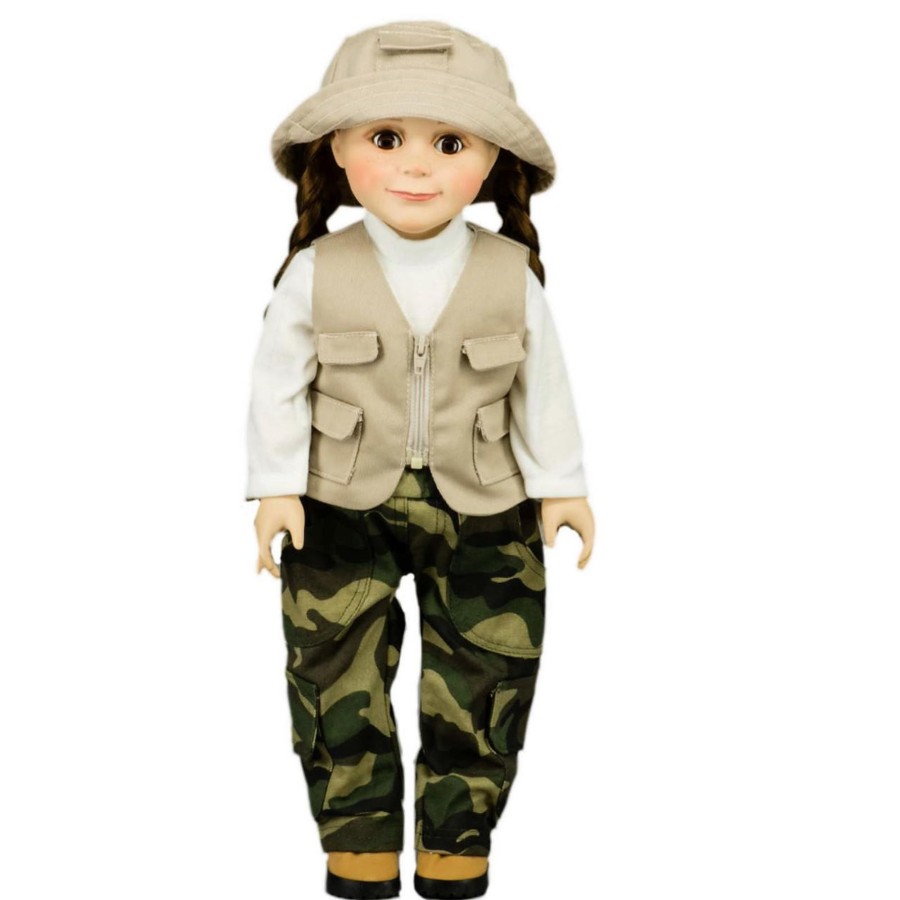 Doll Clothes The Queen's Treasures | 4 Piece Fishing Adventure Outfit, Clothes For 18 Inch Dolls